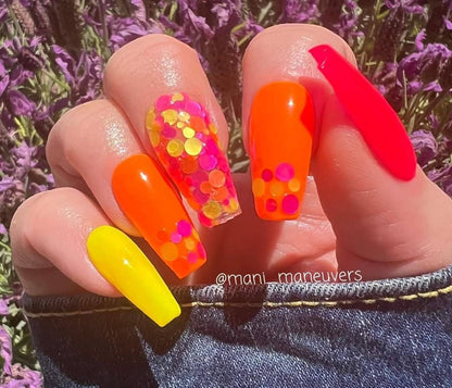 NEON Summer Sunset Dip Set Mani