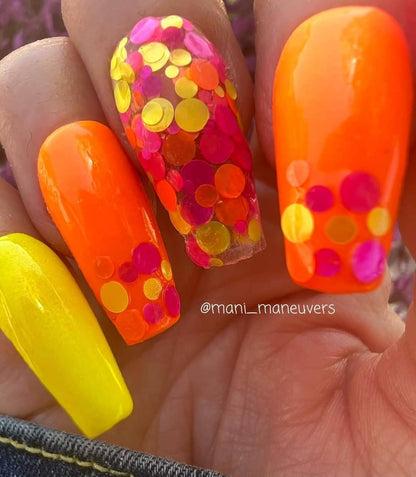 NEON Summer Sunset Dip Set Mani