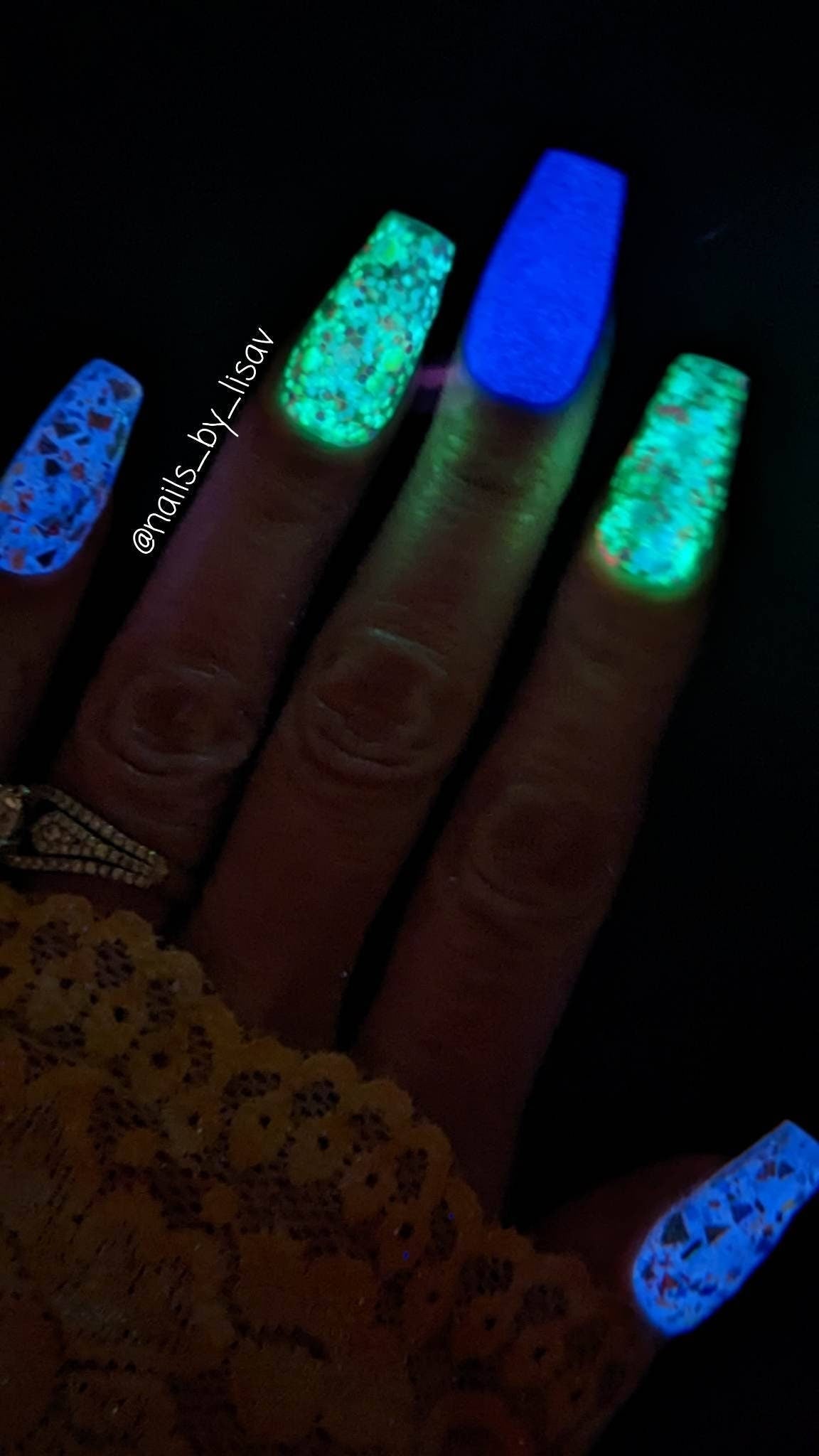 Electric Bling Dip Set
