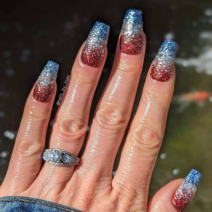 Patriotic Glitter Ombre Trio