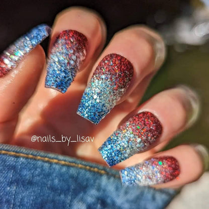 Patriotic Glitter Ombre Trio