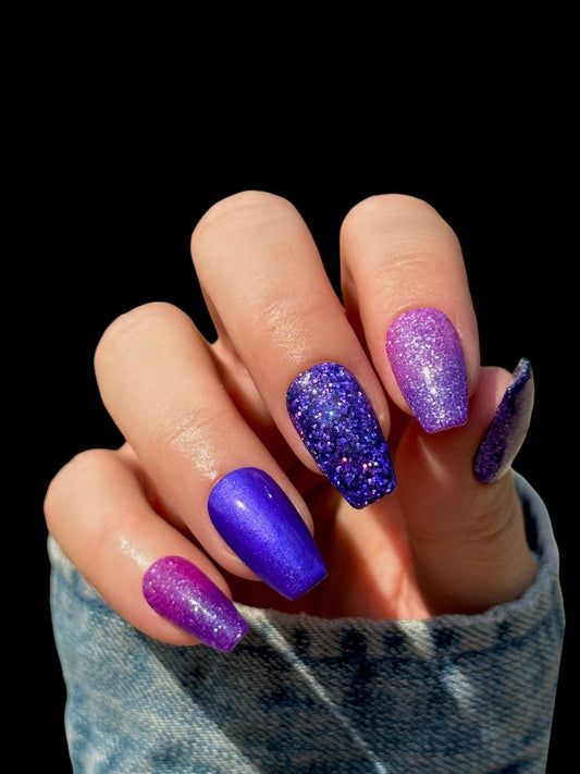 Amethyst Gypsy Dip Mani