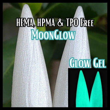 ULTRA Moonglow Glow-in-the-Dark Aqua Glow Gel - HEMA, HPMA, TPO Free